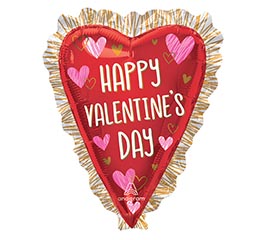 14&quot;INFLATED HVD ELONGATED HEART