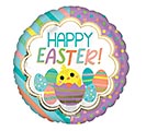 17&quot; HAPPY EASTER STRIPES  DOTS