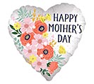 18&quot; MOTHER&#39;S DAY SATIN BLOOMS HEART