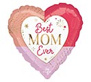 17&quot; COLORFUL BEST MOM EVER HEART