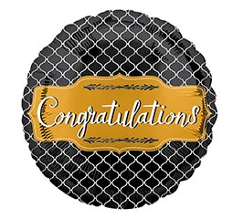 18&quot; PKG CONGRATULATIONS BALLOON