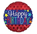 9&quot;INFLATED SATIN BIRTHDAY BANNER