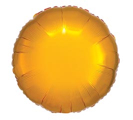 17&quot;PKG METALLIC GOLD ROUND