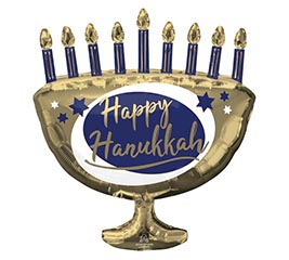 29&quot;PKG ELEGANT METALS MENORAH SUPERSHAPE