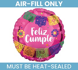 9&quot; FLAT FELIZ CUMPLE PAPEL PICADO