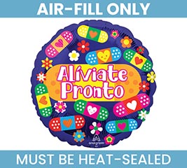 9&quot;FLAT ALIVIATE PRONTO GET WELL BANDAIDS