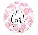 4&quot;INFLATED BBY GIRL WATERCOLOR PINK