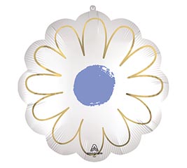 22&quot;PKG SATIN DAISY SHAPE