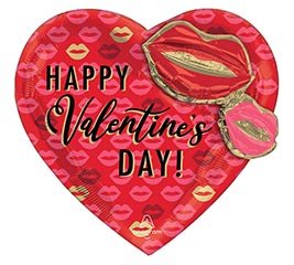 28&quot;PKG HVD VALENTINE KISSY LIPS