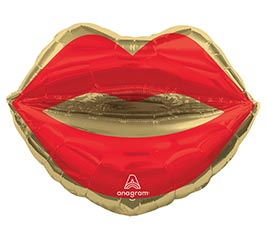 14&quot;INFLATED KISS LIPS MINI SHAPE