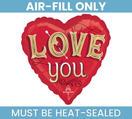 9&quot;FLAT ILY JUST MY TYPE LOVE YOU HEART