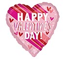 4&quot;INFLATED HVD STRIPES ON STRIPES HEART