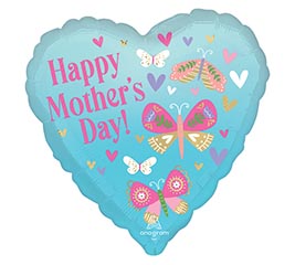 9&quot;INFLATED HMD MOTHER&#39;S DAY BUTTERFLIES