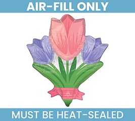 14&quot;FLAT SPRING CHEER TULIPS FLR MINI