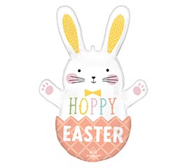 32"PKG HOPPY EASTER BUNNY SHAPE