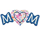 14&quot;INFLATED MOM SPRINKLED HEARTS MINI