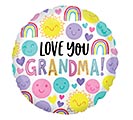 Related Product Image for 17&quot; LOVE YOU GRANDMA HAPPY FACES 