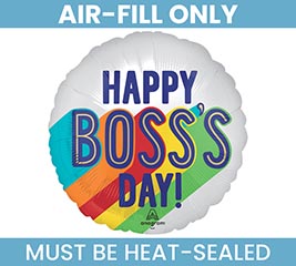 9&quot; FLAT BOSS&#39;S DAY SATIN STRIPES