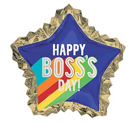 34&quot;PKG SATIN BOSS&#39;S DAY STRIPES STAR