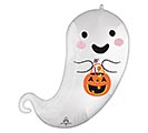 Related Product Image for 27&quot;PKG SATIN TRICK OR TREAT GHOST SHAPE 