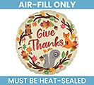 Related Product Image for 9&quot; FLAT THG SATIN GIVE THANKS CRITTERS 