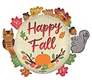 Related Product Image for 32&quot;PKG SATIN HAPPY FALL CRITTERS SHAPE 
