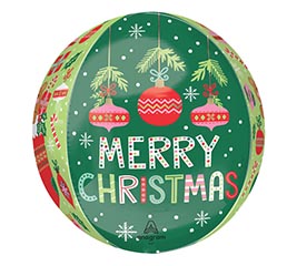 16&quot;PKG ORBZ BEARY CHRISTMAS ORNAMENTS