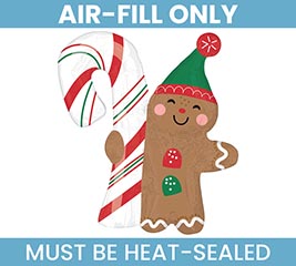 14" FLAT XMA CHRISTMINTS GINGERBREAD MAN