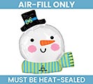 Related Product Image for 14&quot; FLAT XMA HO HO HO SNOWMAN MINI SHAPE 