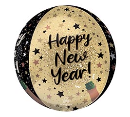 16&quot;PKG ORBZ NEW YEAR NATURAL SPARKLE