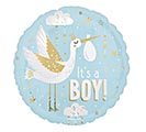 Related Product Image for 18&quot; PKG SATIN BABY DELIVERY IT&#39;S A BOY 