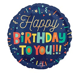 17&quot;PKG BRIGHT BIRTHDAY BLOCKS