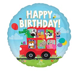 17&quot;PKG PARTY BUS BIRTHDAY