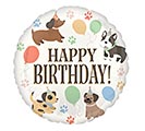 28&quot;PKG HBD PAWSOME PARTY DOGS JUMBO