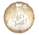 Related Product Image for 17&quot;PKG WED SATIN LET&#39;S TOAST 