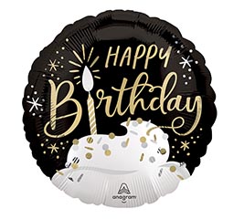 17&quot;PKG SATIN BIRTHDAY WISHES