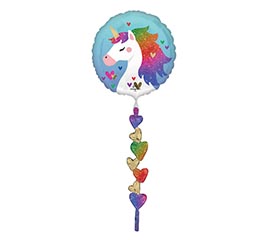 67&quot;PKG RAINBOW UNICORN AIRWALKER