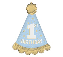 36&quot;PKG 1ST HBD LITTLE MISTER HAT SHAPE