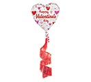 Related Product Image for 68&quot; SATIN DANGLING HEARTS VAL AIRWALKER 