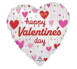 9&quot; INFLATED HVD SATIN DANGLING HEARTS