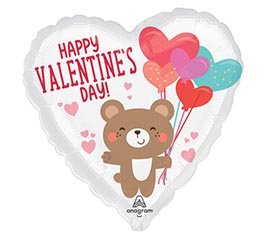 9&quot; INFLATED HVD VALENTINE BEAR HUG