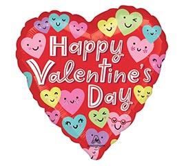 9&quot; INFLATED HVD HAPPY HEARTS VALENTINES