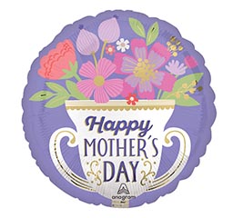 9&quot; INFLATED SATIN TROPHY HAPPY MOTHER&#39;S