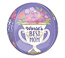 Related Product Image for 16&quot; PKG HMD ORBZ WORLD&#39;S BEST MOM 