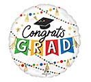 Related Product Image for 17&quot; GRA CONGRATS GRAD PARTY ROUND HEXL 