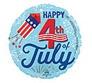 Related Product Image for 17&quot; PAT 4TH OF JULY BURSTS ROUND HEXL 