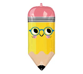 31&quot; PKG SCH WRITE ON PENCIL SUPERSHAPE