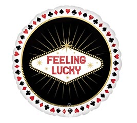 17&quot; PKG GEN FEELING LUCKY ROUND HEXL