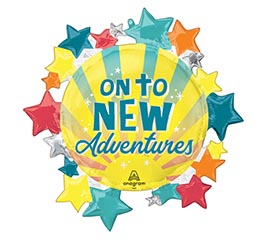 30&quot; PKG ON TO NEW ADVENTURES SUPERSHAPE
