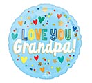 Related Product Image for 17&quot; GPA LOVE YOU GRANDPA HEARTS  STARS 